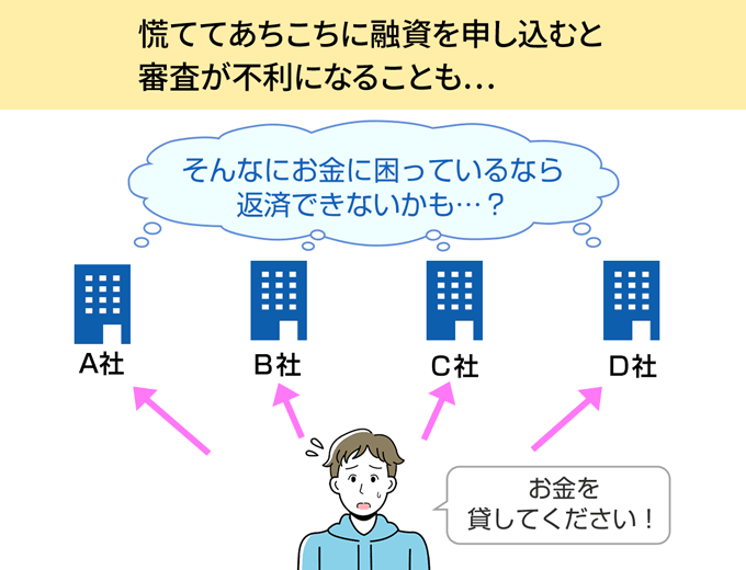 慌てて複数のカードローンに申し込まないほうがいい